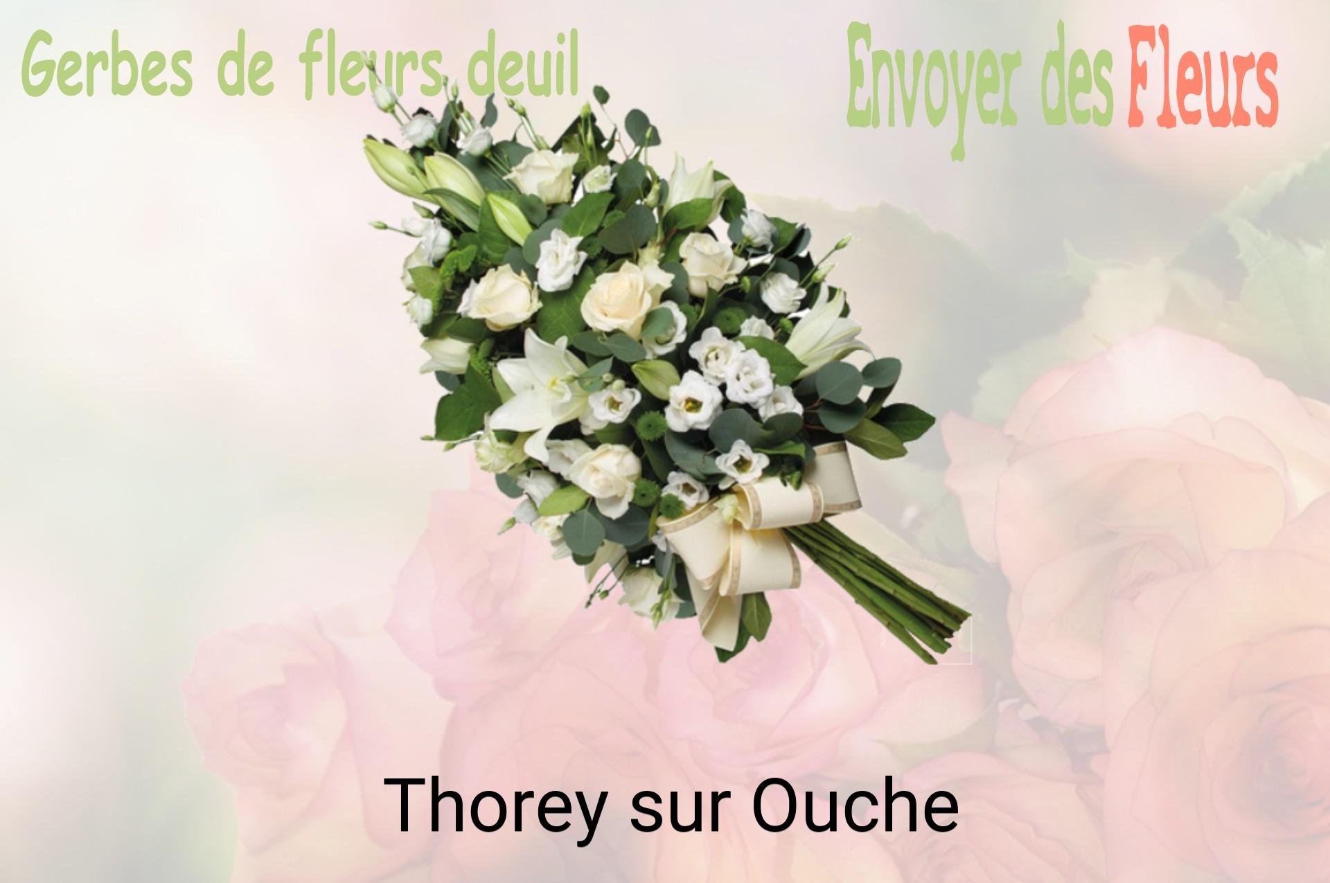 Gerbe de fleurs de deuil livrée à Thorey-sur-Ouche